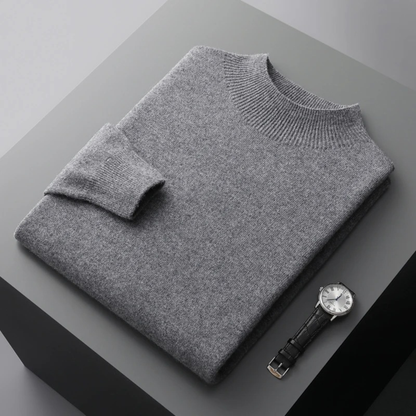 Men's Mock Neck Knit Sweater