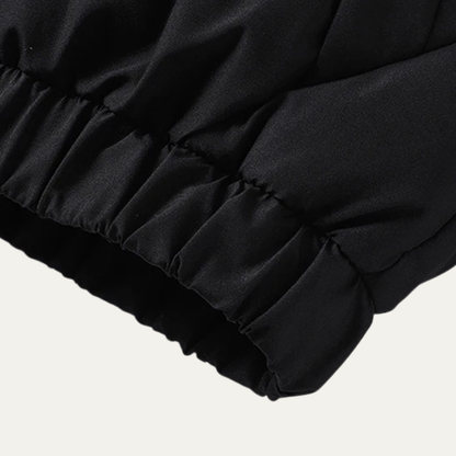 Men's Winter Puffer Jacket Thick Padded Waterproof Black