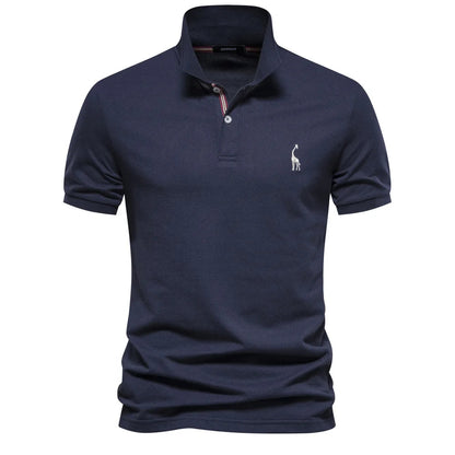 Men's Embroidered Polo Classic Timeless Style