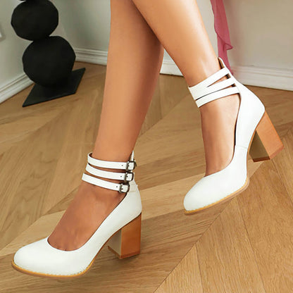 Comfortable Ankle Strap Sandals with High Heel