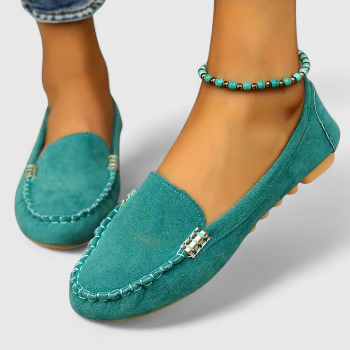 Luxurious Suede Slip On Flat Women's Loafers Shoes
