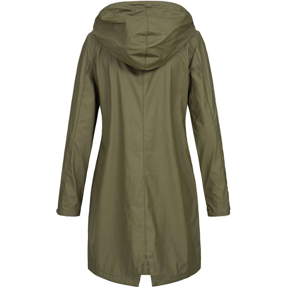 Women's Waterproof Raincoat Lightweight Breathable Black