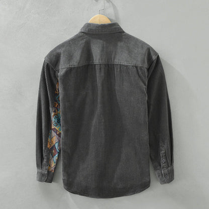 Men's Classic Long Sleeve Shirt Vintage Style
