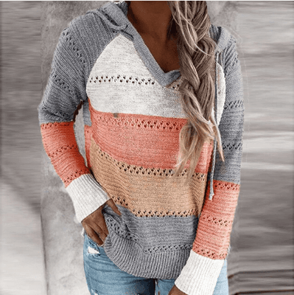Women's Striped Knit Sweater