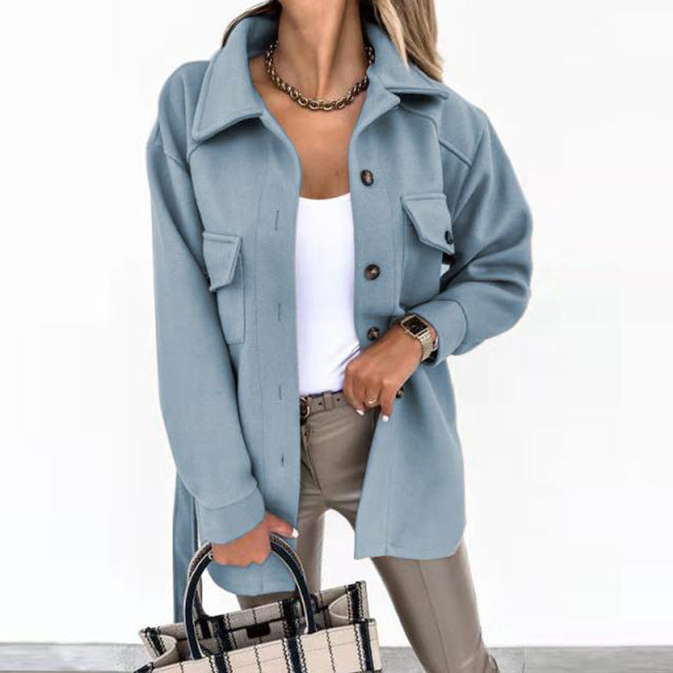 Women's Cotton Casual Jacket Lightweight Beige