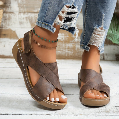 Comfy Women's High Heel Wedge Sandals