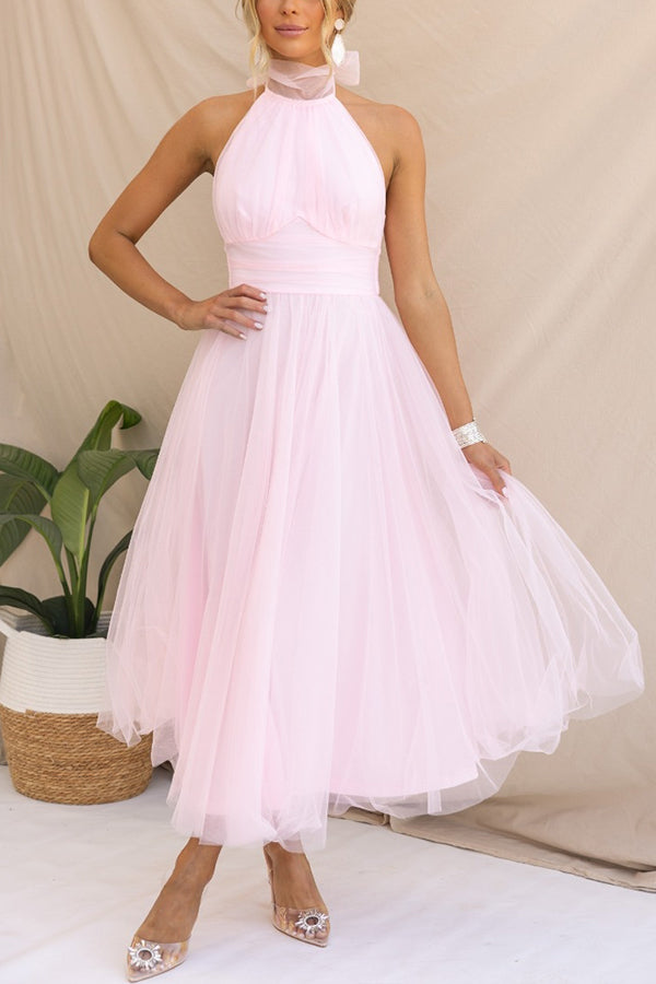 Elegant Ladies' Party Tulle Gown Dress
