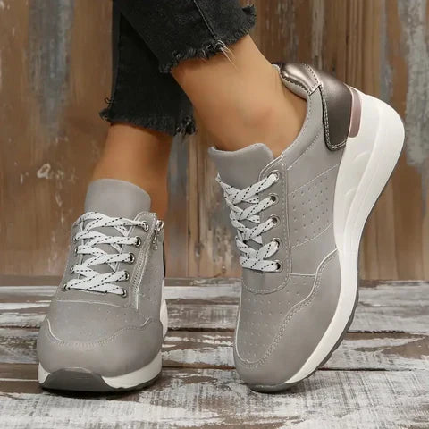 Ladies Lace-Up Platform Shoes