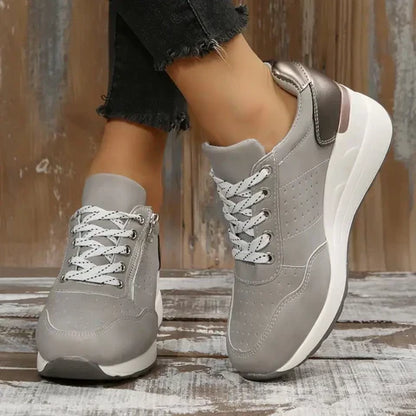 Ladies Lace-Up Platform Shoes