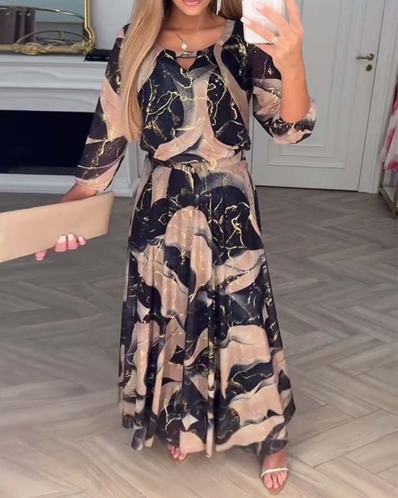 Beautiful Flowy Long Evening Dress
