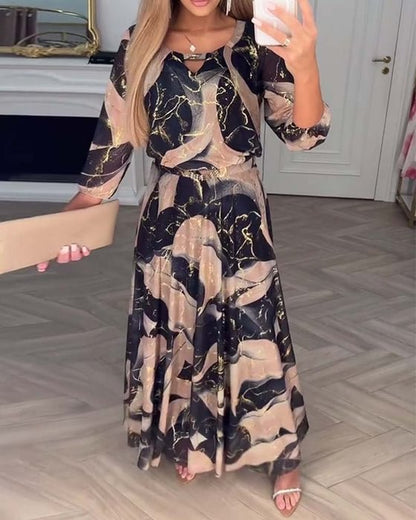 Beautiful Flowy Long Evening Dress