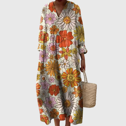 Ladies' Chic Layered Midi Dress