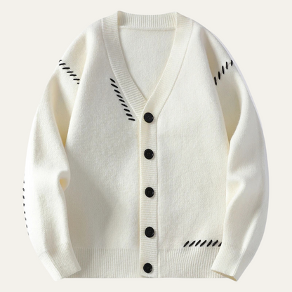 Hawthorne Men's Knit Cardigan Sweater Button Front