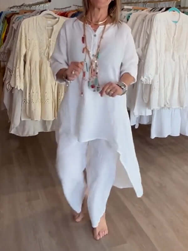 Women's Linen Pantsuit