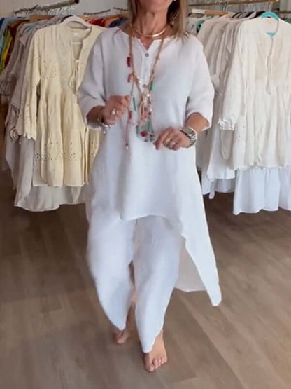 Women's Linen Pantsuit