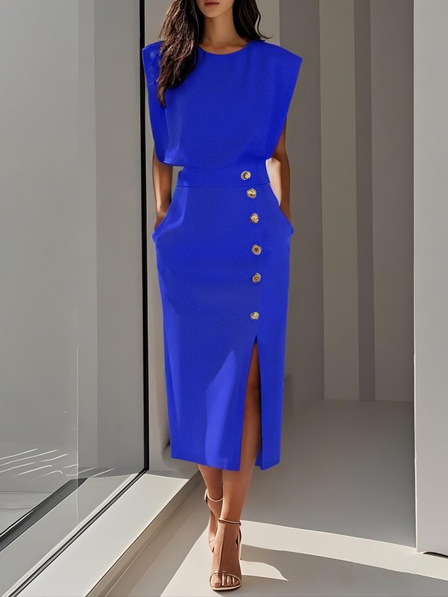 Women's Midi Dress Charm Effortless Aspen