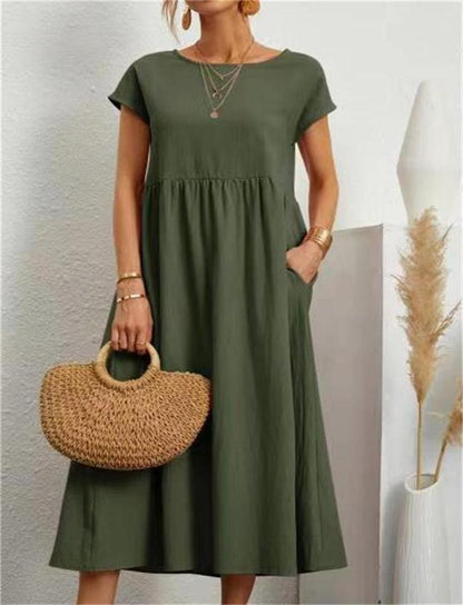 Women's Relaxed Fit Midi Dress