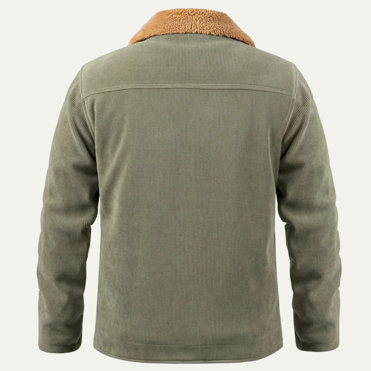 Men's Corduroy Sherpa Jacket Warm Winter Tan