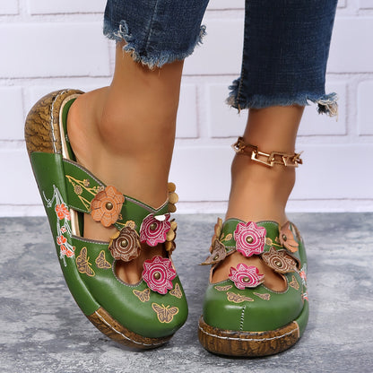Comfortable High Heel Wedge Sandals