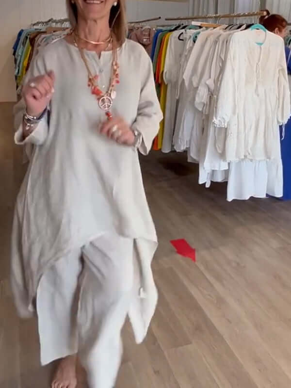 Women's Linen Pantsuit
