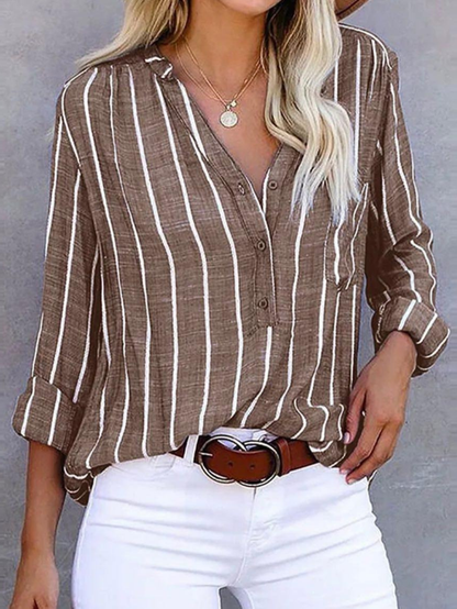 Women's Vertical Stripe Blouse