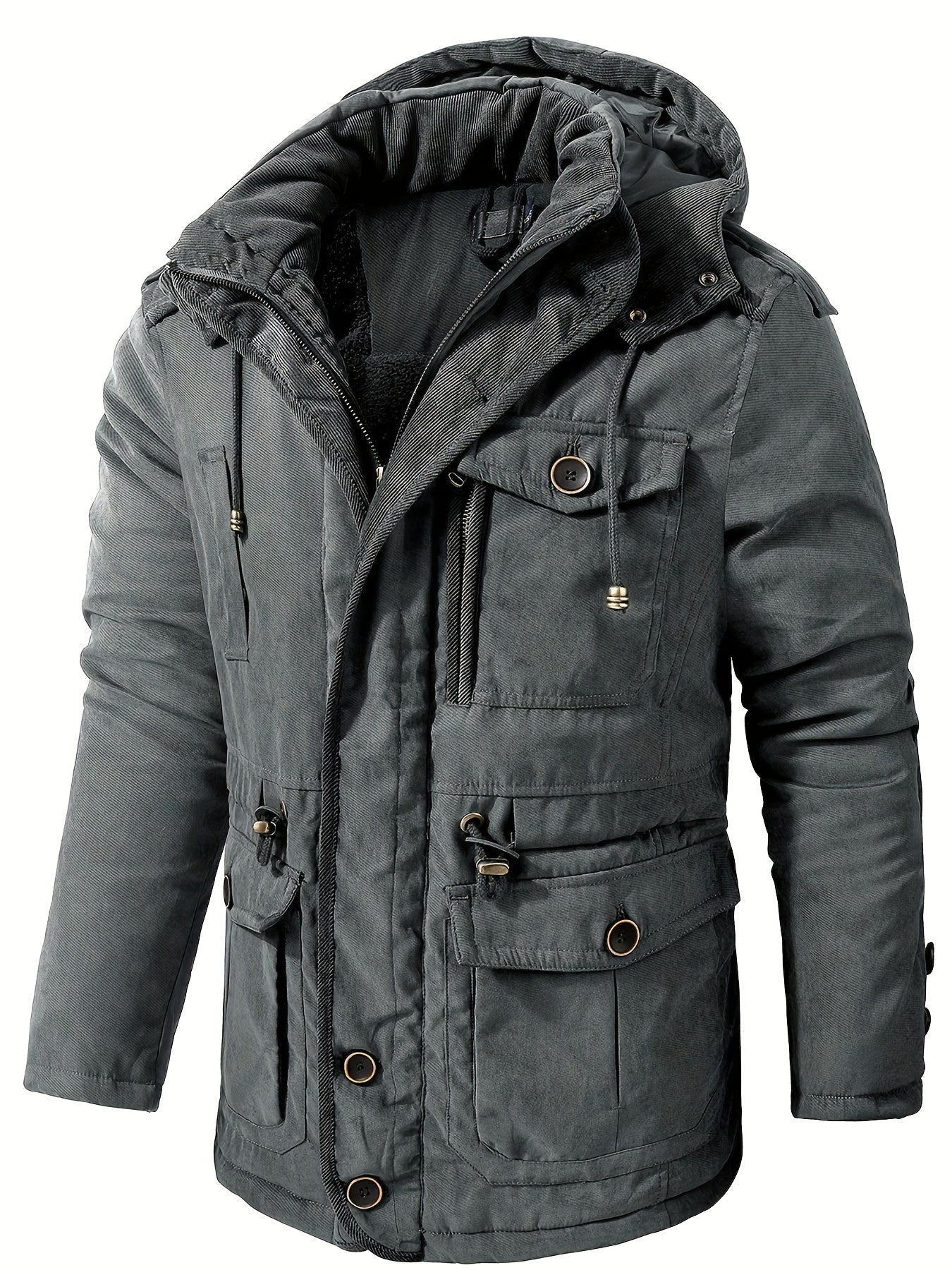 Men's Thick Padded Winter Jacket Outdoor
