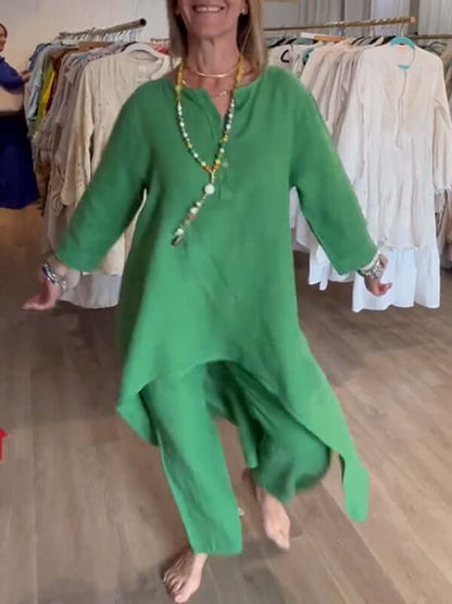 Women's Linen Pantsuit