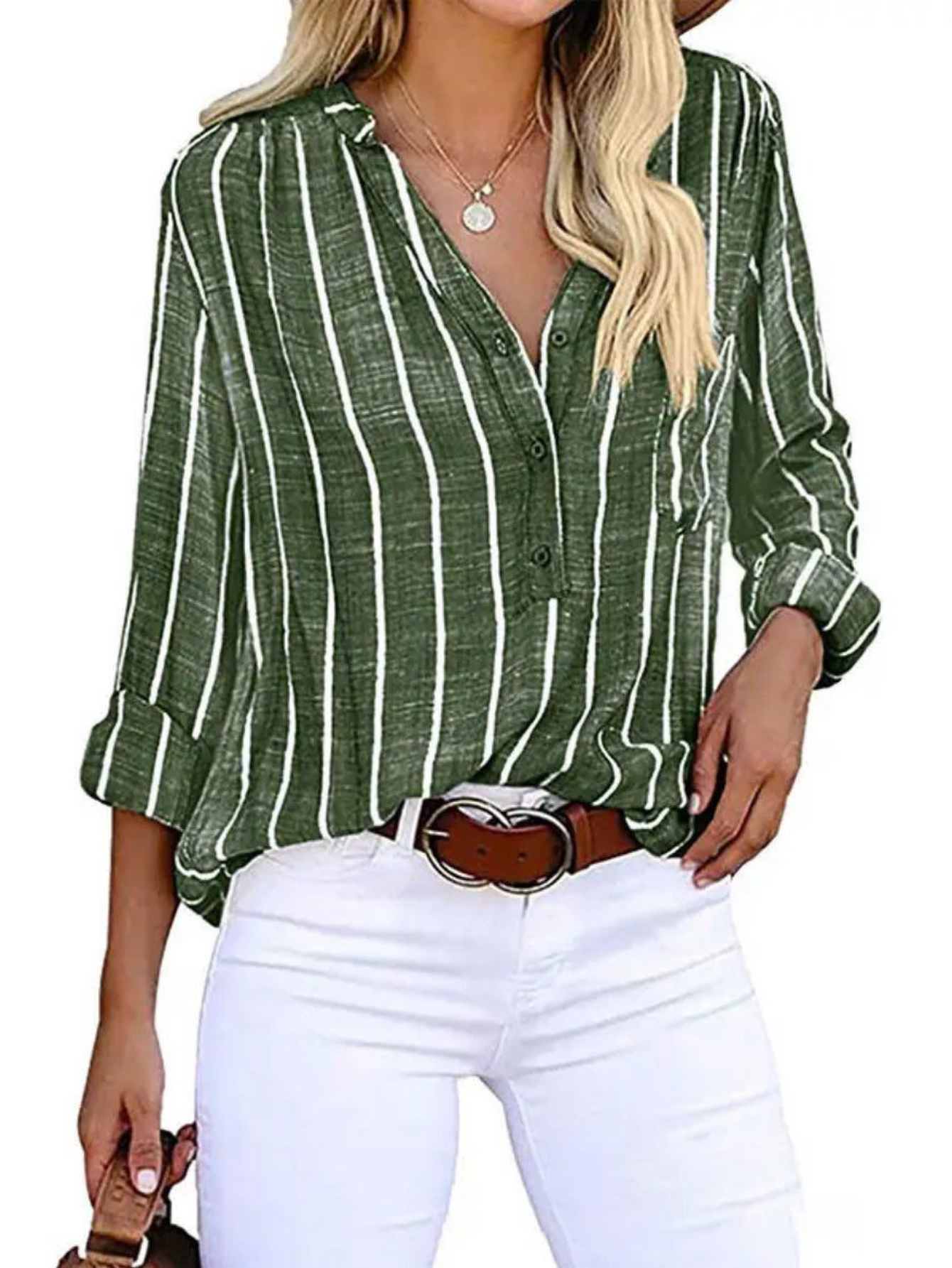 Women's Vertical Stripe Blouse