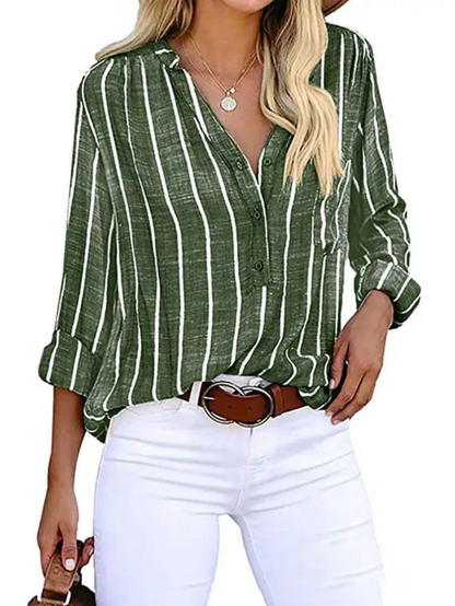 Women's Vertical Stripe Blouse
