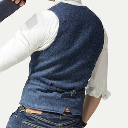 Men's Vintage Button Up Vest