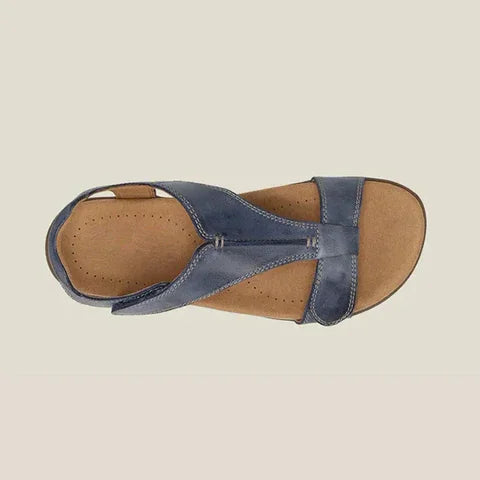 Women's Orthopedic Sandals Cushioned Adjustable Brown