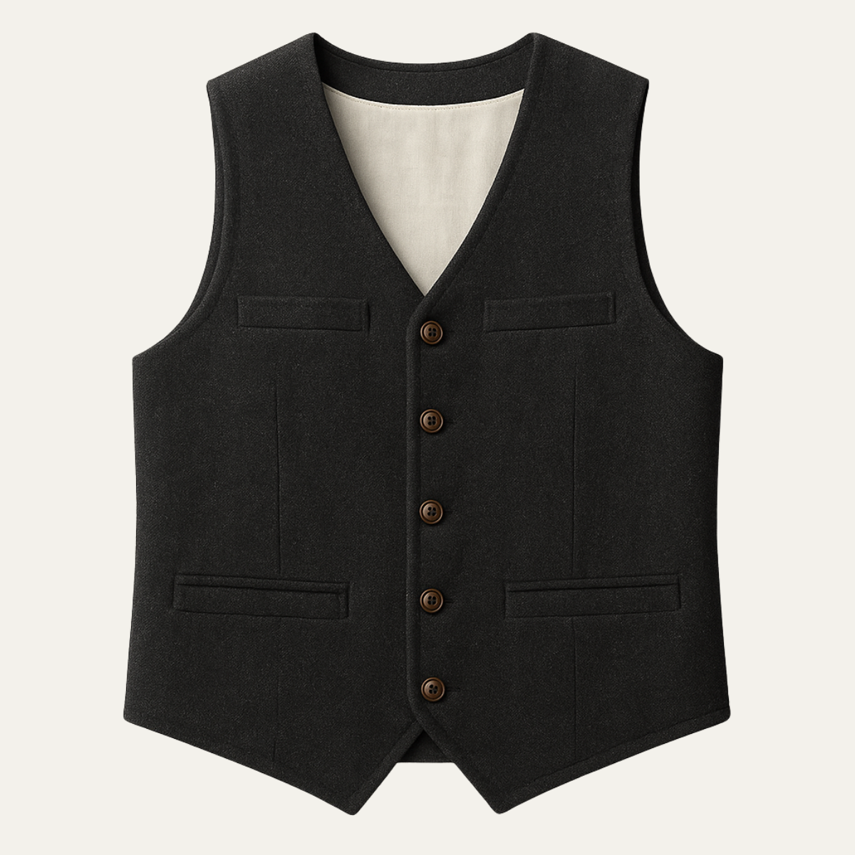 Men's Vintage Button Up Vest - VibreMode