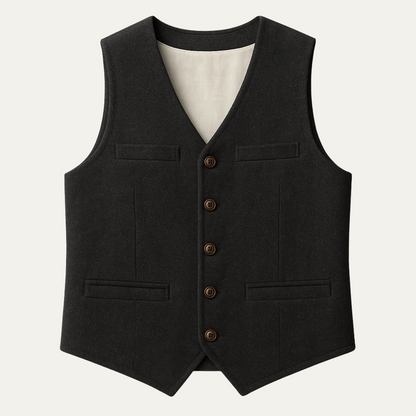 Men's Vintage Button Up Vest - VibreMode