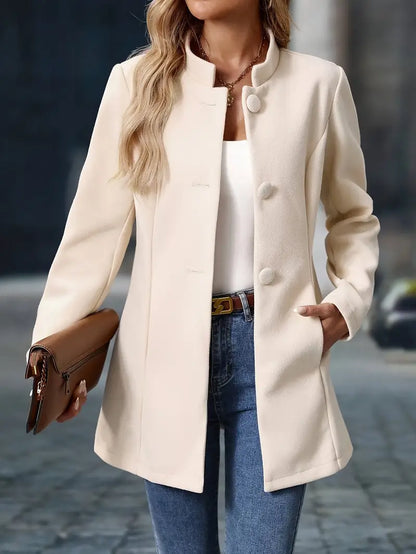 Classic Tailored Button Trench Coat