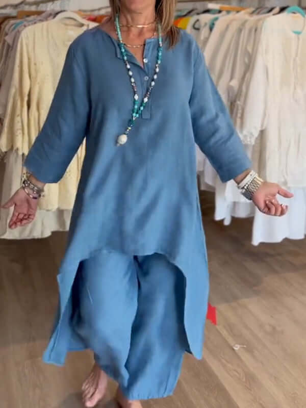 Women's Linen Pantsuit