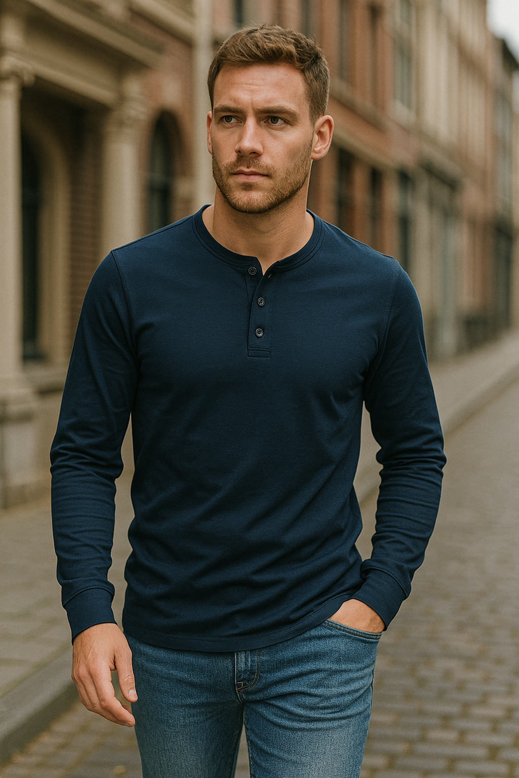 Classic Men's Casual Long Sleeve Shirt