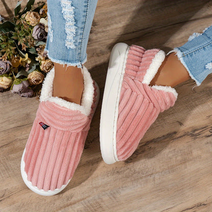 Women's Fleece Slippers Non-Slip Sole