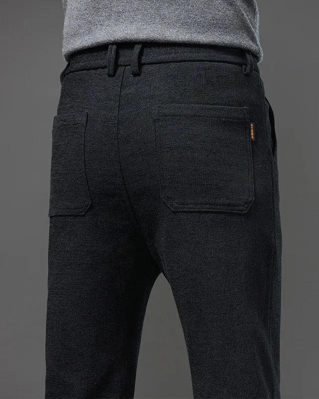 Rugged Textured Corduroy Trousers