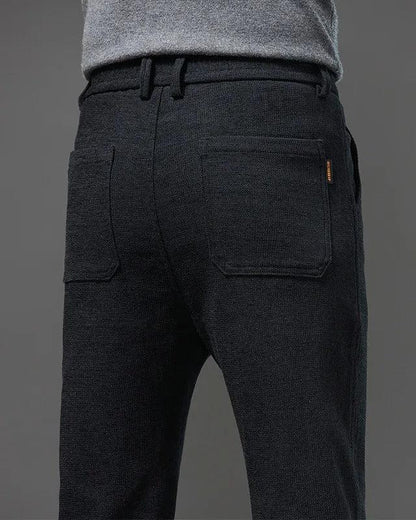 Rugged Textured Corduroy Trousers