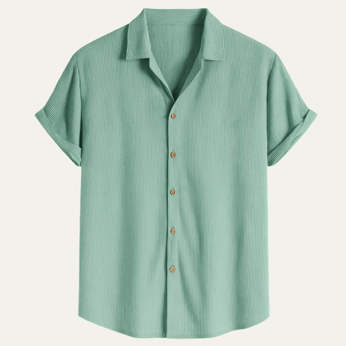 Men's Corduroy Shirt Modern Casual Button Up - VibreMode