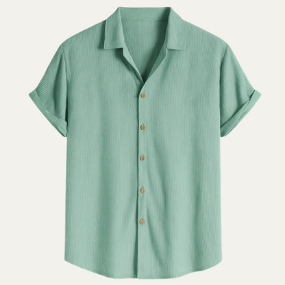 Men's Corduroy Shirt Modern Casual Button Up - VibreMode