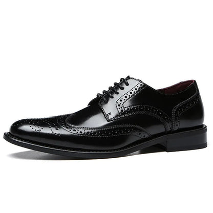 Faux Leather Brogues Shoes