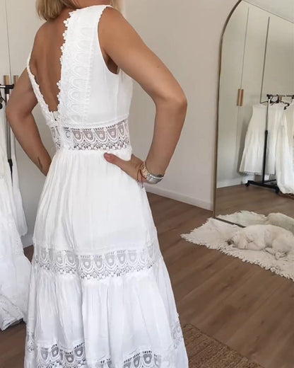 Free Spirit Women's Flowy Maxi Wrap Dress