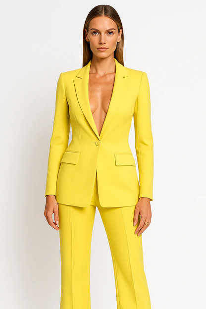 Women's Blazer Pantsuit Set