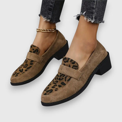 Fashion Leopard High Heel Slip On Shoes