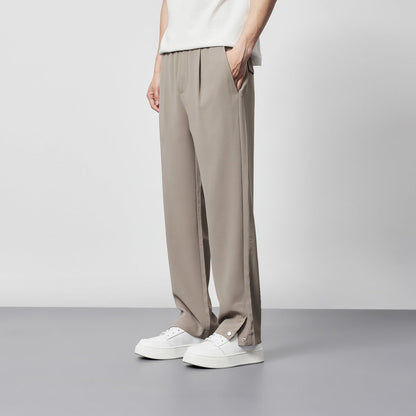Men's Pleated Wide Leg Pants