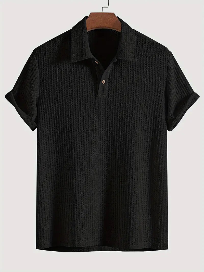 Men's Casual Polo Shirt Breathable Cotton