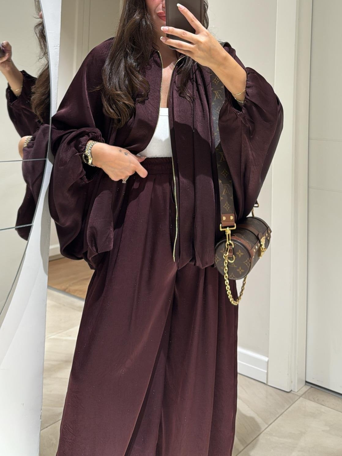 Relaxed Fit Tracksuit Jacket and Pants Set