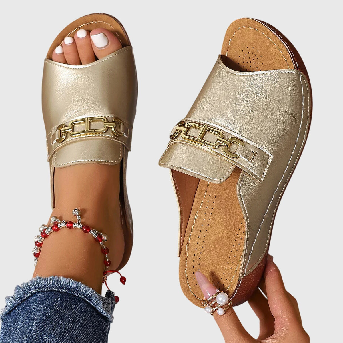 Soft Leather Comfort Sandals