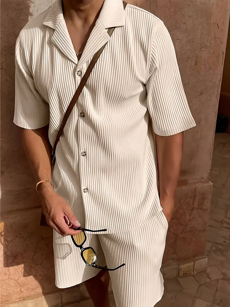 Linen Casual Summer Pants Set